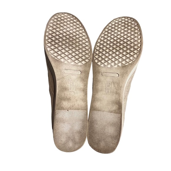 Aerosols Gold Fleck Metallic Shine Zip Up Slip on Sneakers size 10 - Picture 12 of 14